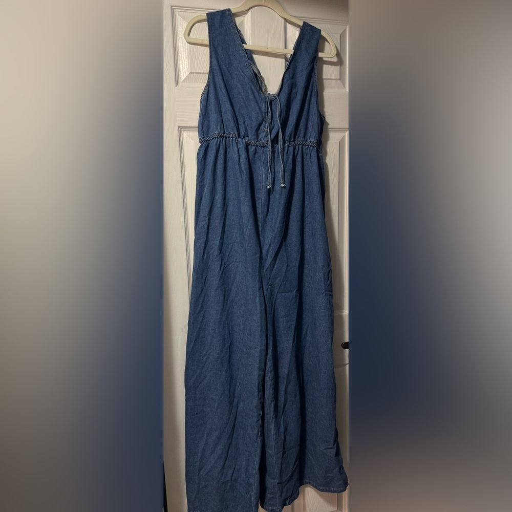 Blue Denim Romper